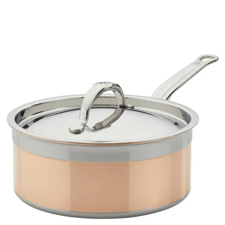 Copperbond kasserolle med lokk 2,8L kobber