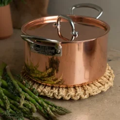 Copper Induction gryte med lokk 3L