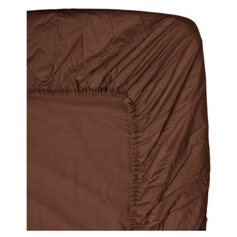 Cortado stretchlaken 180x200 cm brun