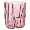 Crackle vase 27 cm rosa