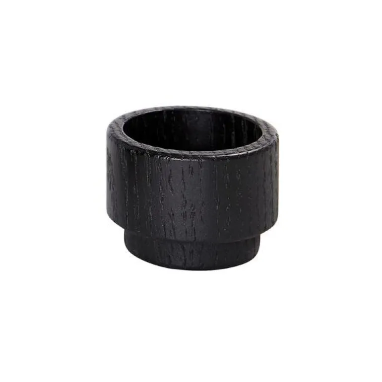 Create Me telysholder H3,5 cm svart eik