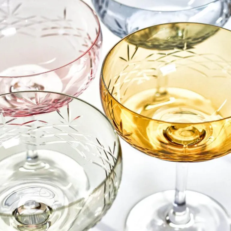 Crispy Gatsby champagneskål 30 cl 2 stk emerald