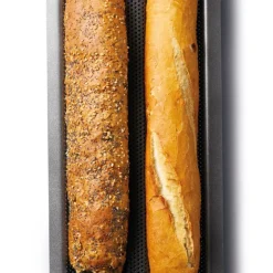 Crusty Bake baguetteform 39x16 cm carbon grå