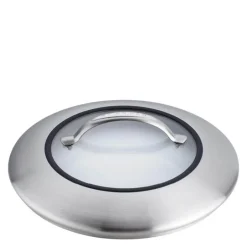 CTX glasslokk 32 cm klar/stål