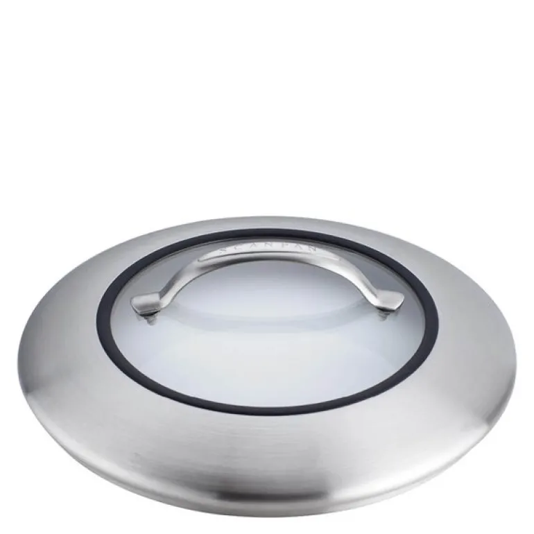 CTX glasslokk 20 cm klar/stål