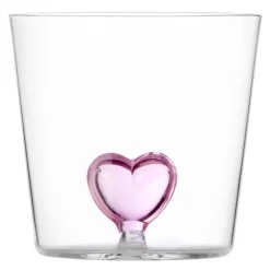 Cuore vannglass 35 cl hjerte rosa