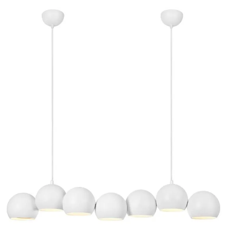 Cupolo pendellampe 7 lys 101 cm hvit