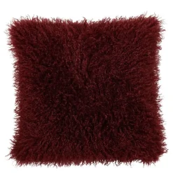 Curly putetrekk 48x48 cm vinrød