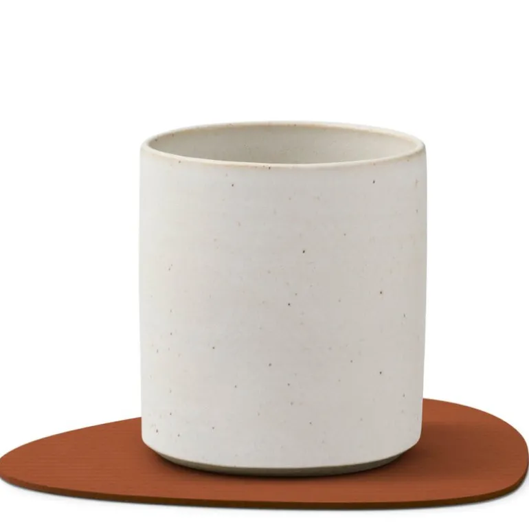 Curve Corduroy glassbrikke 11x13 cm Rust