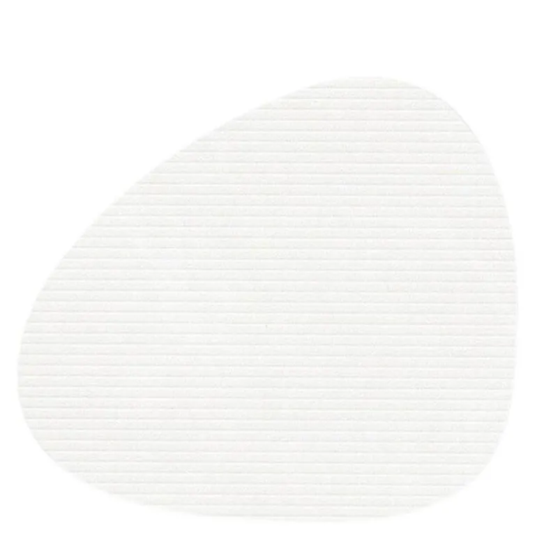 Curve Corduroy glassbrikke 11x13 cm Pure White