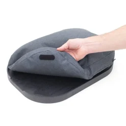 CurveLine knebrett anti-slip 47x34 cm svart/grå