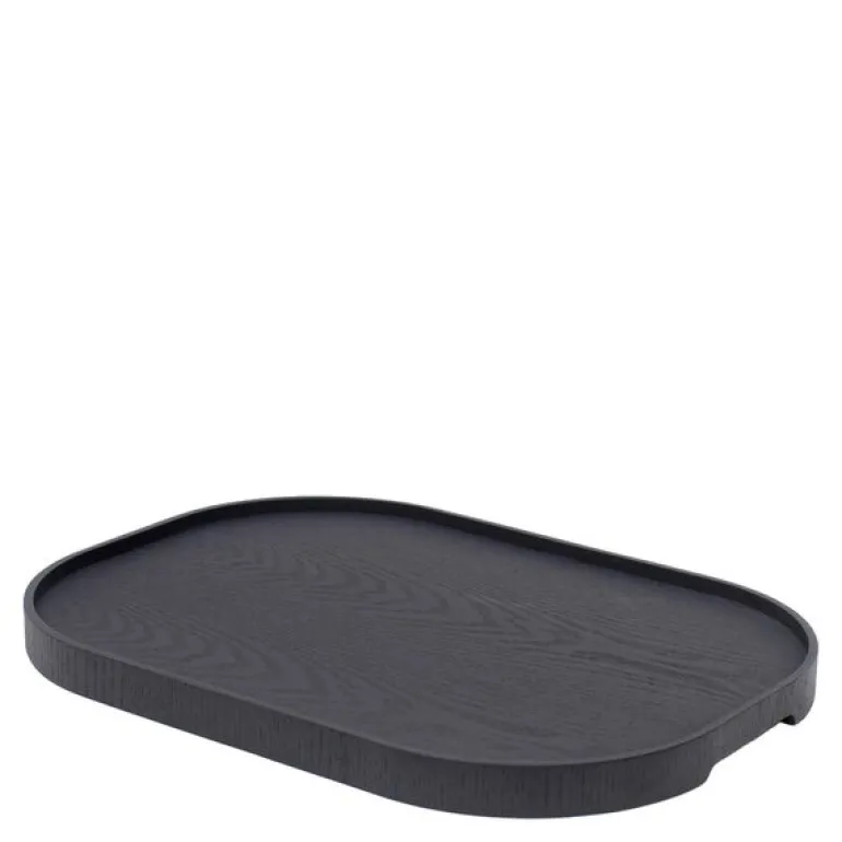 CurveLine serveringsbrett anti-slip 47x34 cm svart