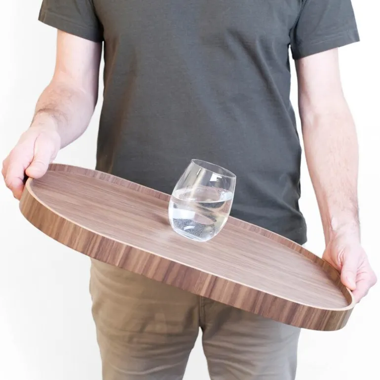 CurveLine serveringsbrett anti-slip 47x34 cm piltre