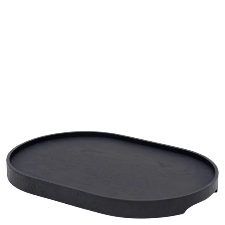 CurveLine serveringsbrett anti-slip 39x26 cm svart