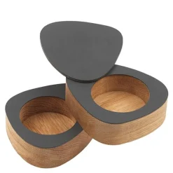 Curve Nupo salt og pepper sett 8x10 cm antrasitt