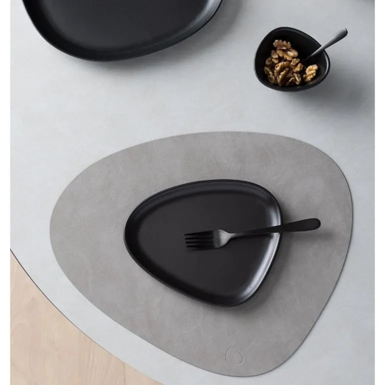 Curve Stoneware frokosttallerken 22x19 cm svart