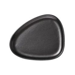 Curve Stoneware frokosttallerken 22x19 cm svart