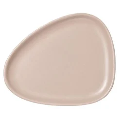 Curve Stoneware frokosttallerken 22x19 cm sand