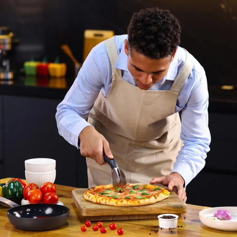 Cutting pizzahjul grå