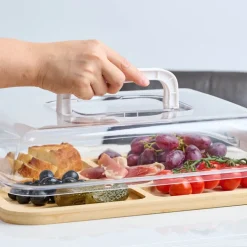 Daily Use serveringsfat med lokk 39x29 cm bambus