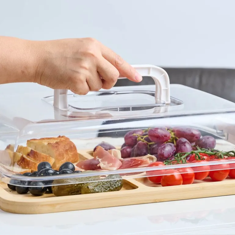 Daily Use serveringsfat med lokk 39x29 cm bambus