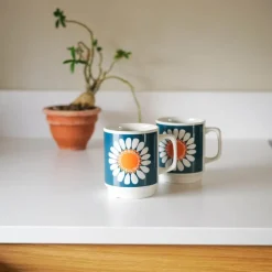 Daisy krus 30 cl hvit/blå/oransje