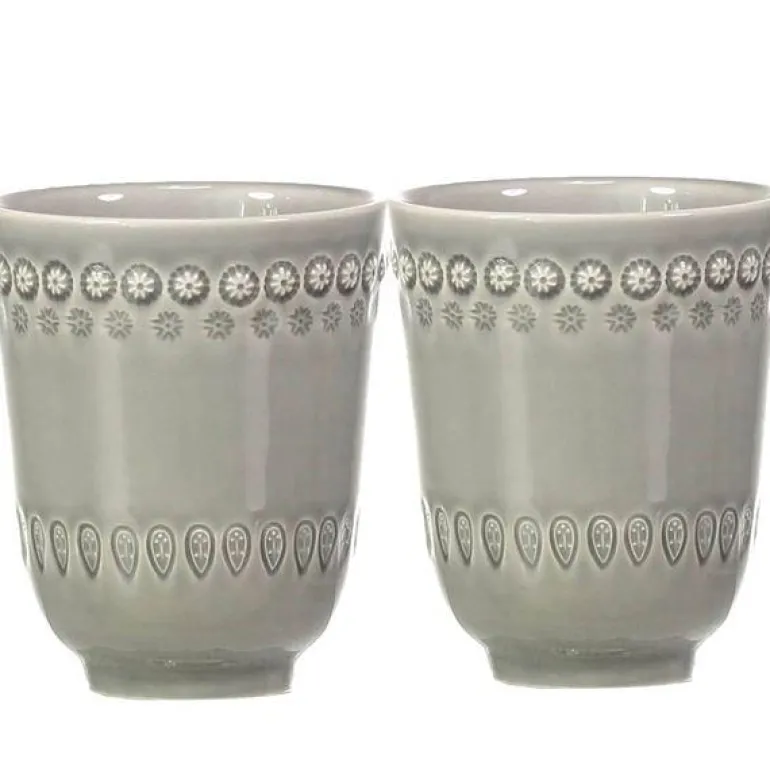 Daisy krus 35 cl 2 stk soft grey