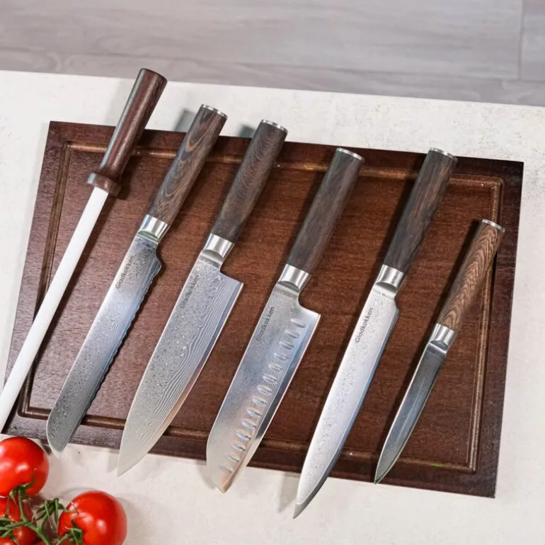 Damascus santokukniv 30 cm