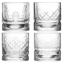 Dandy whiskeyglass 30 cl 4 stk assorterte motiver