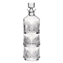 Deco Beau stablebar karaffel og glass i krystall 3 deler 34/41 cl