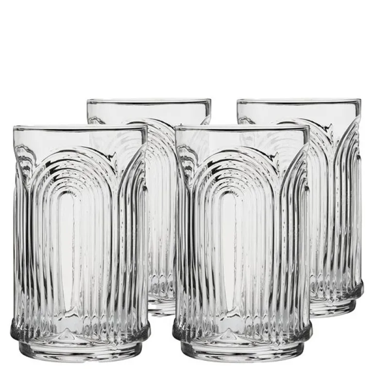 Deco Highball glass Beau i krystall 53 cl 4 stk