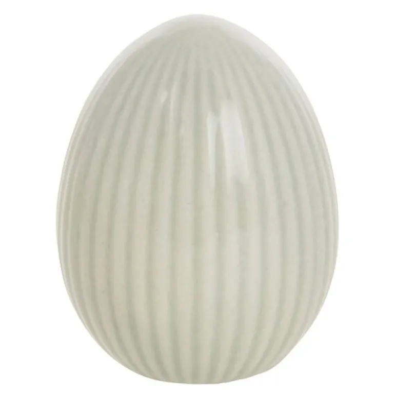Delinne dekorasjon egg 7,7 cm lysegrønn