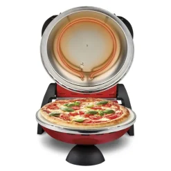 Delizia elektrisk pizzaovn rød