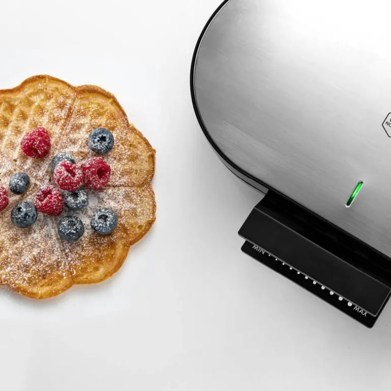 Deluxe vaffeljern dobbel stål