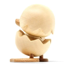 Den stygge andungen trefigur 8 cm gummitre/sapele