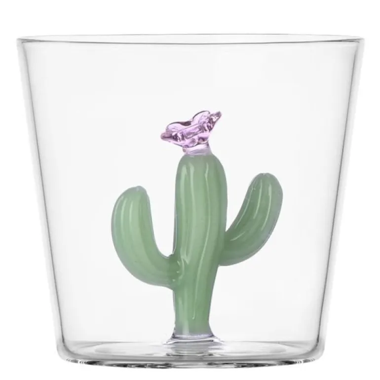 Desert Plants vannglass 30 cl kaktus matt grønn