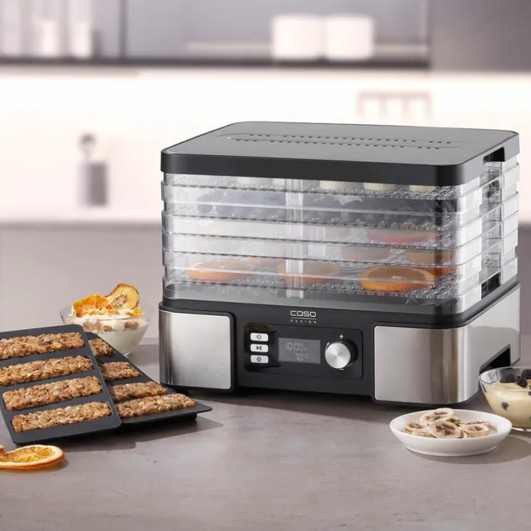 DH 450 dehydrator 5 hyller stål/svart