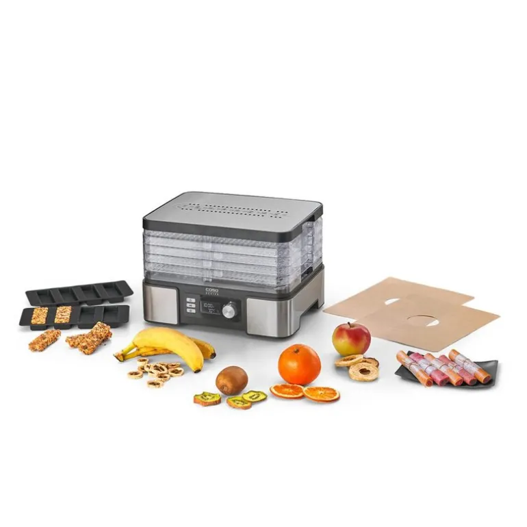 DH 450 dehydrator 5 hyller stål/svart