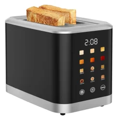 Digital brødrister 2 skiver 800W svart