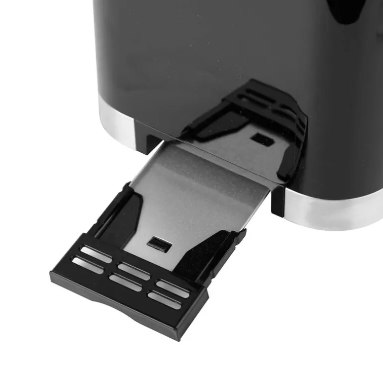 Digital brødrister 2 skiver 800W svart
