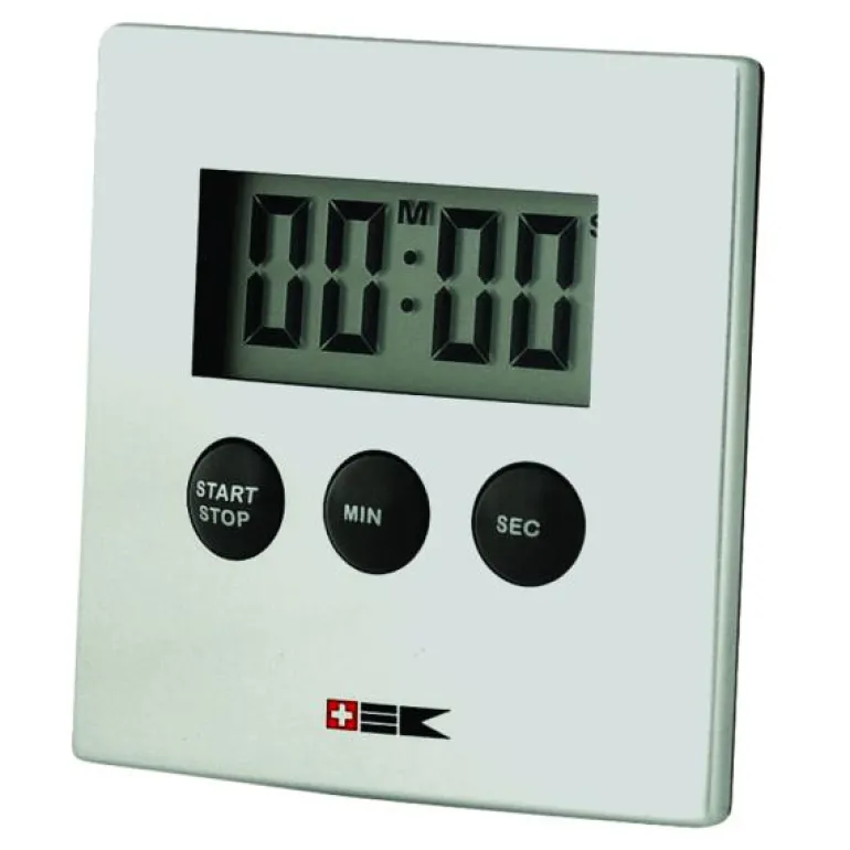 Digital timer aluminium grå