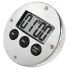Digital timer aluminium sølv