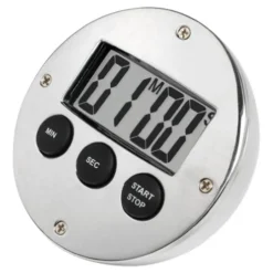 Digital timer aluminium sølv