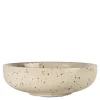 Ditte serveringsskål 21x7 cm beige/burgunder