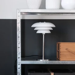 DL20 bordlampe 30 cm opal/krom