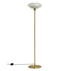 DL31 gulvlampe 133 cm opal/messing