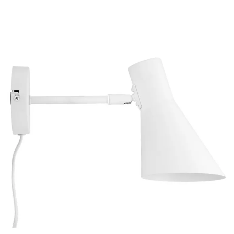 DL12 vegglampe 20 cm hvit