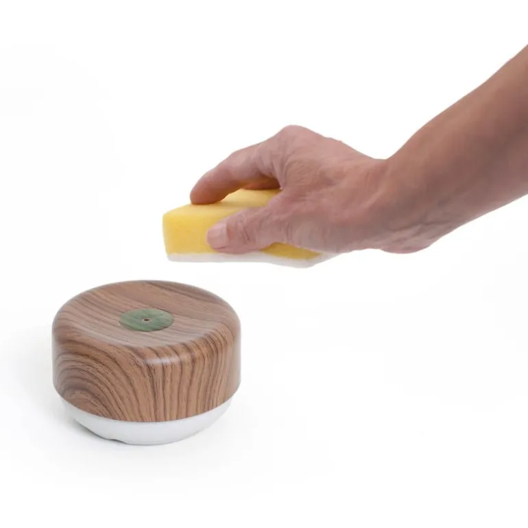Do-Dish oppvaskmiddelpumpe 11 cm mørkt tre/lysegrå