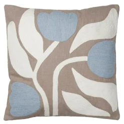 Dora putetrekk 50x50 cm Taupe Warm Grey/Light Blue
