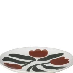Dora tallerken 26 cm Mocha Bisque/Agave Green